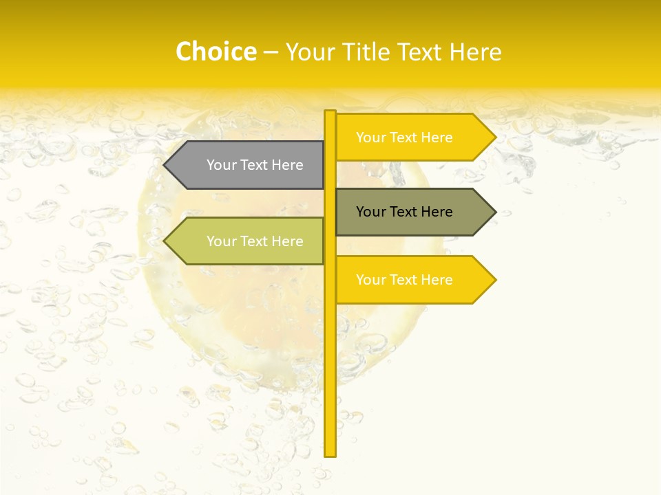 Liquid Yellow Cool PowerPoint Template