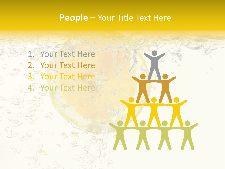 Liquid Yellow Cool PowerPoint Template