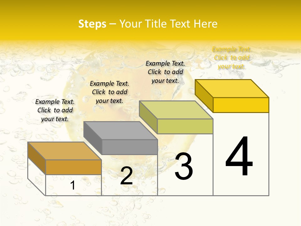 Liquid Yellow Cool PowerPoint Template