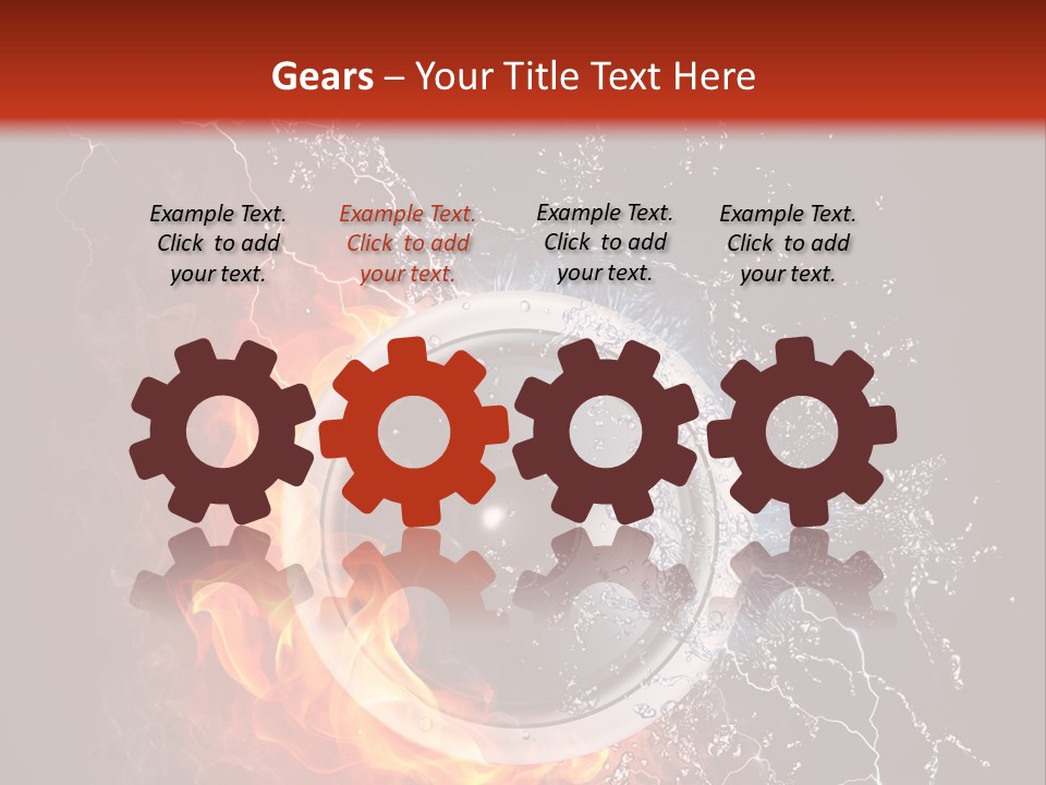 Lightining Speaker Sound PowerPoint Template