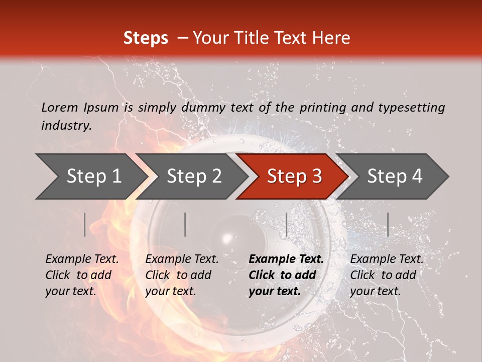 Lightining Speaker Sound PowerPoint Template