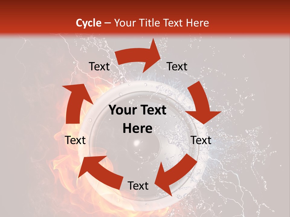 Lightining Speaker Sound PowerPoint Template