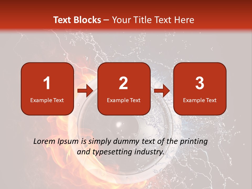 Lightining Speaker Sound PowerPoint Template