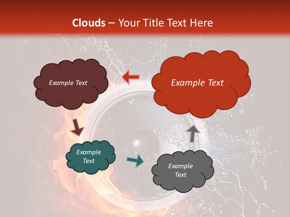 Lightining Speaker Sound PowerPoint Template