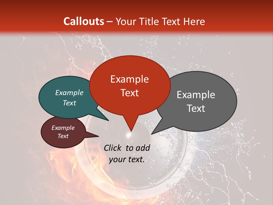 Lightining Speaker Sound PowerPoint Template