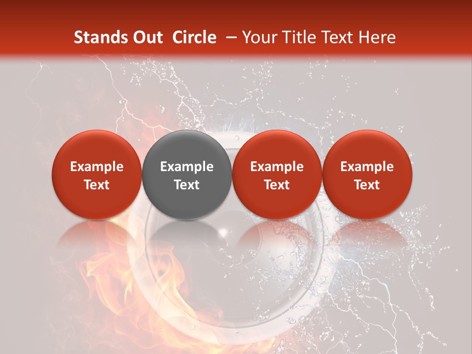 Lightining Speaker Sound PowerPoint Template