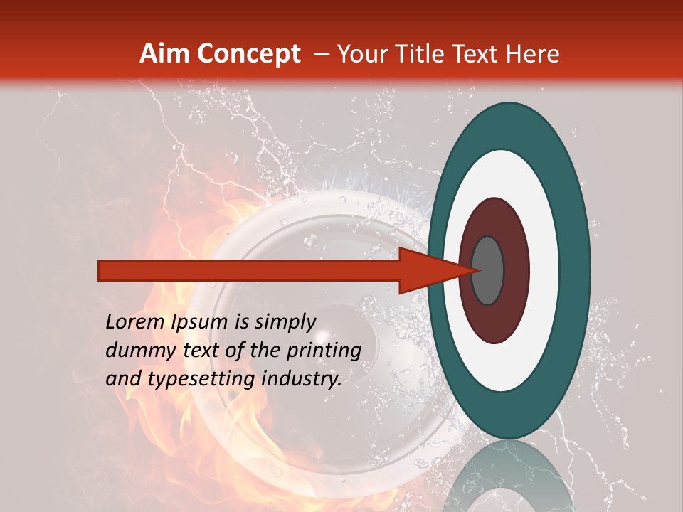 Lightining Speaker Sound PowerPoint Template