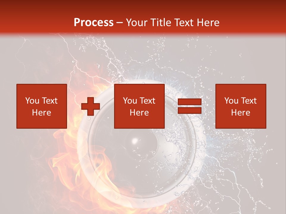 Lightining Speaker Sound PowerPoint Template