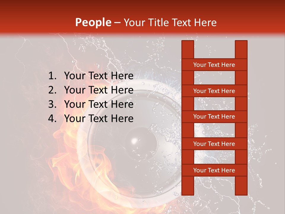 Lightining Speaker Sound PowerPoint Template