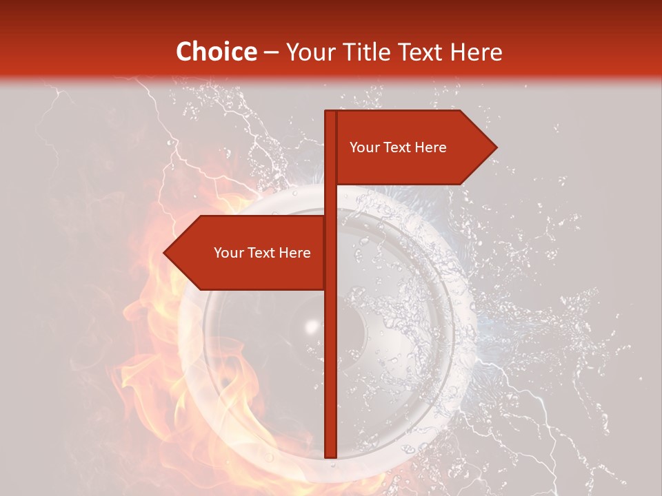 Lightining Speaker Sound PowerPoint Template