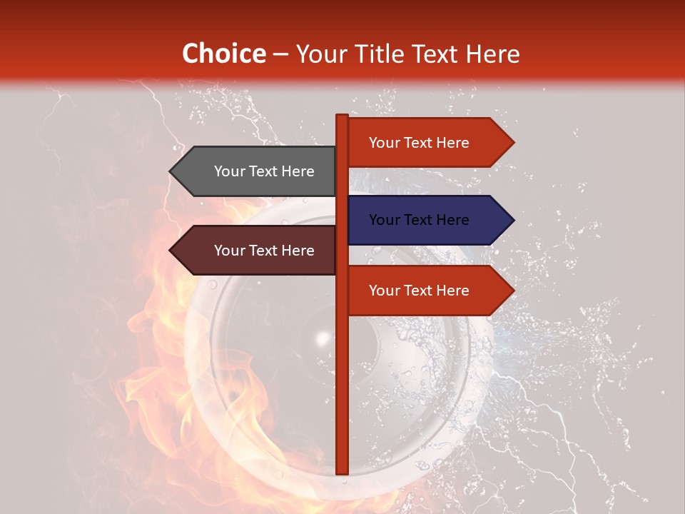 Lightining Speaker Sound PowerPoint Template