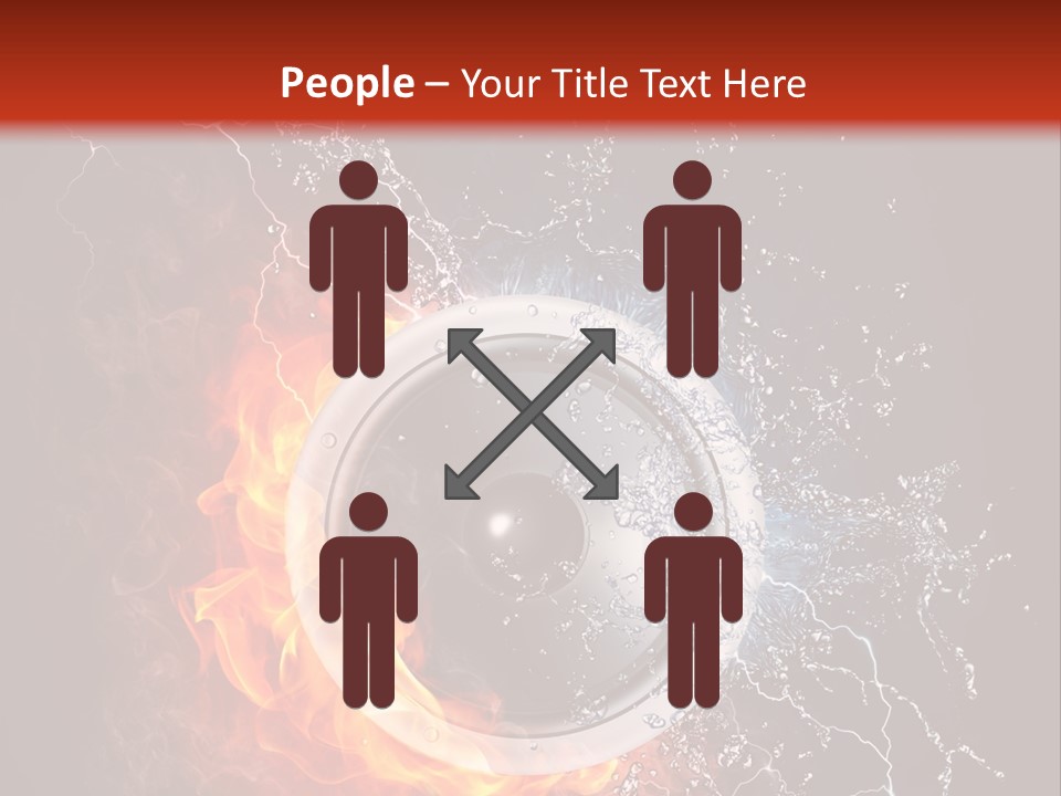 Lightining Speaker Sound PowerPoint Template