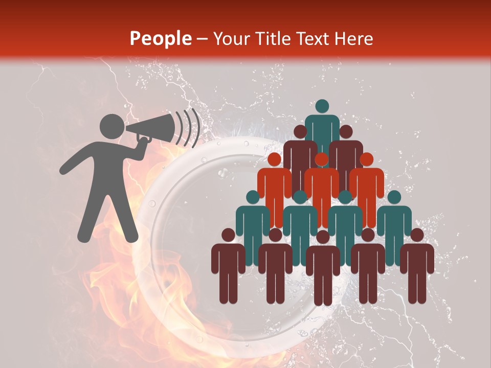 Lightining Speaker Sound PowerPoint Template