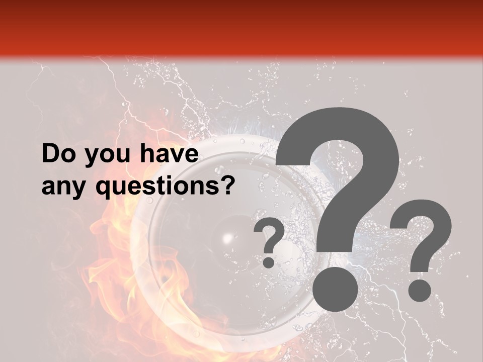 Lightining Speaker Sound PowerPoint Template