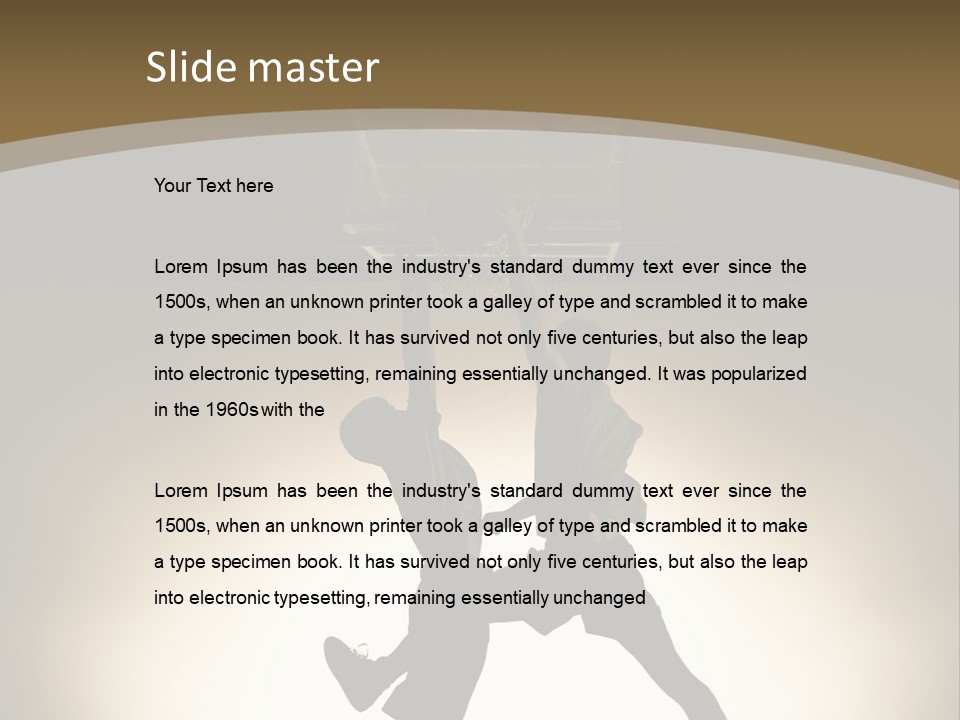 Team Isolated Male PowerPoint Template