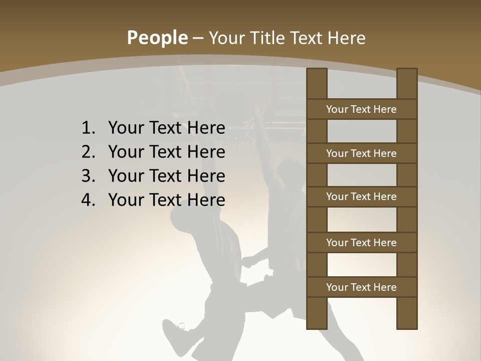 Team Isolated Male PowerPoint Template