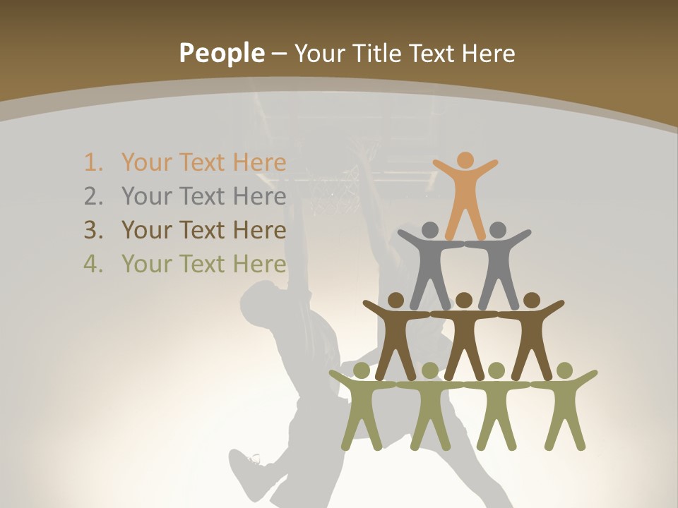 Team Isolated Male PowerPoint Template