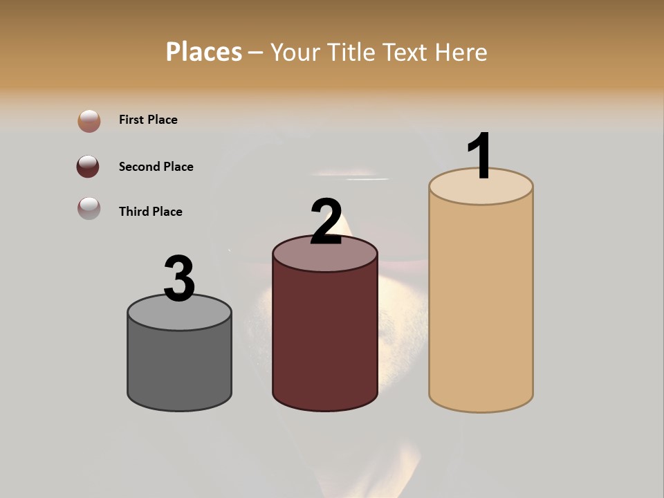 Closeup Studio Face PowerPoint Template