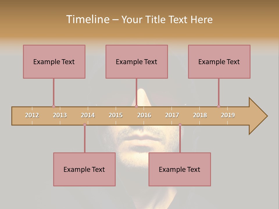 Closeup Studio Face PowerPoint Template