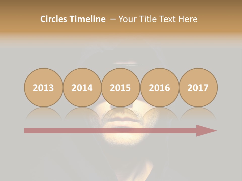 Closeup Studio Face PowerPoint Template