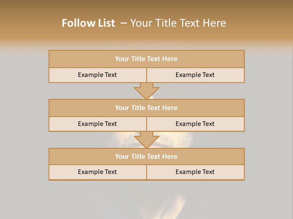 Closeup Studio Face PowerPoint Template