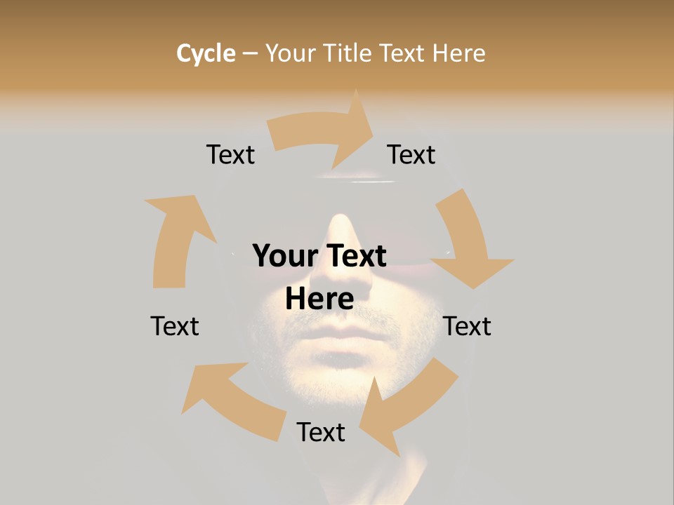 Closeup Studio Face PowerPoint Template
