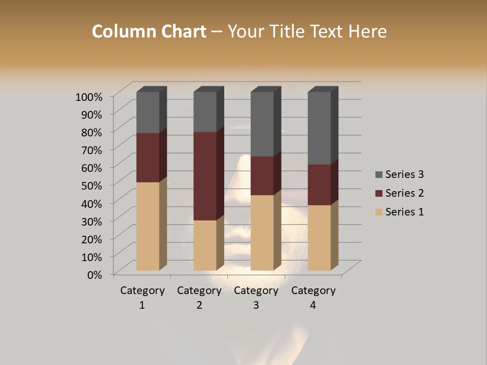 Closeup Studio Face PowerPoint Template