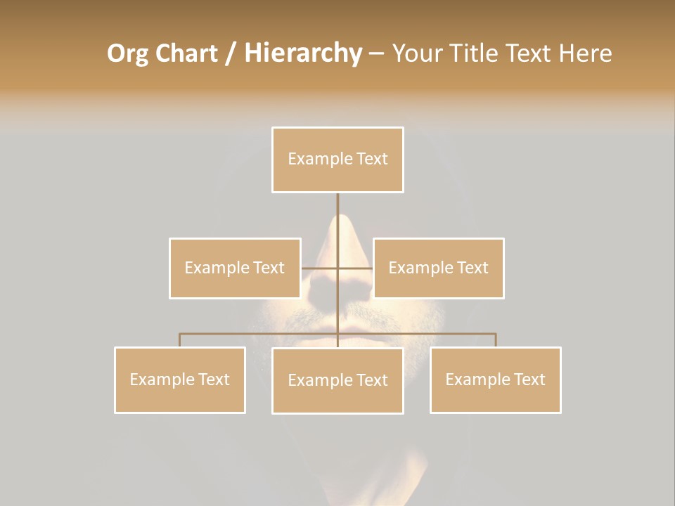 Closeup Studio Face PowerPoint Template