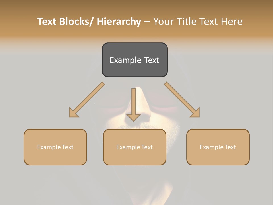 Closeup Studio Face PowerPoint Template
