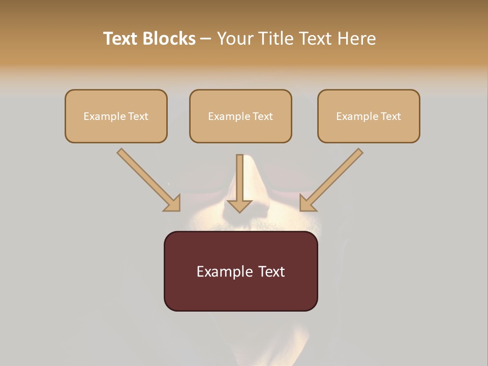 Closeup Studio Face PowerPoint Template