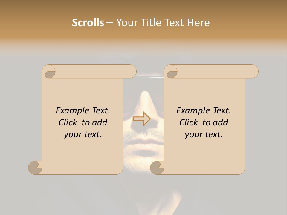 Closeup Studio Face PowerPoint Template