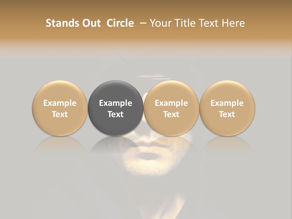 Closeup Studio Face PowerPoint Template