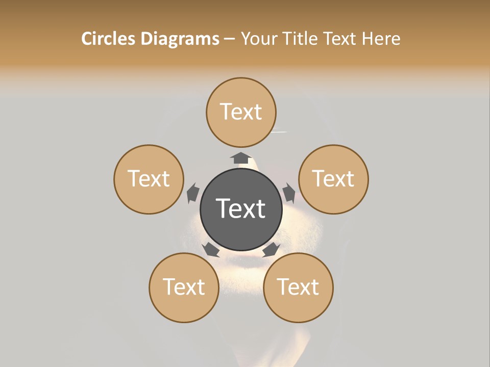 Closeup Studio Face PowerPoint Template