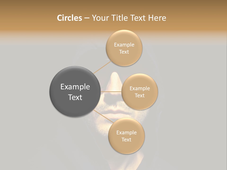 Closeup Studio Face PowerPoint Template