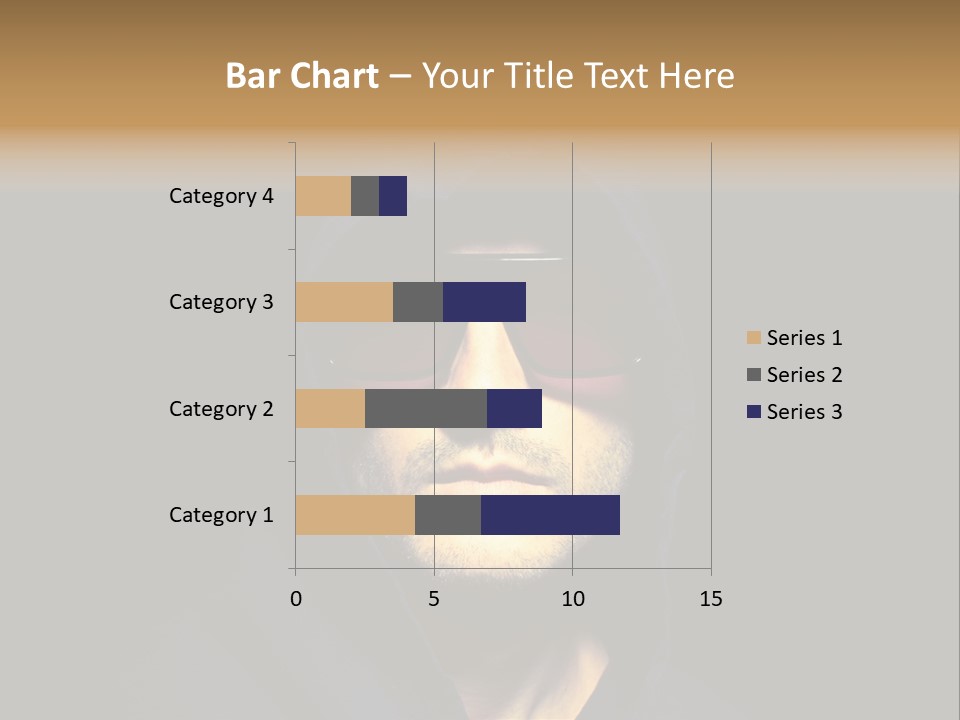 Closeup Studio Face PowerPoint Template