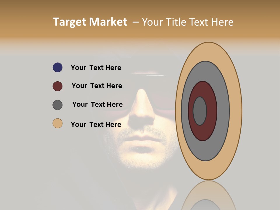 Closeup Studio Face PowerPoint Template