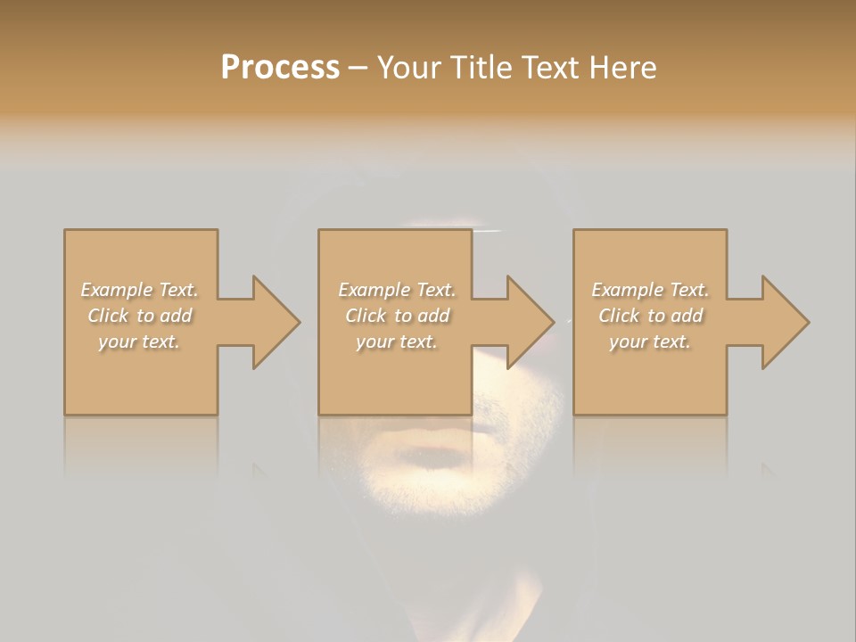Closeup Studio Face PowerPoint Template