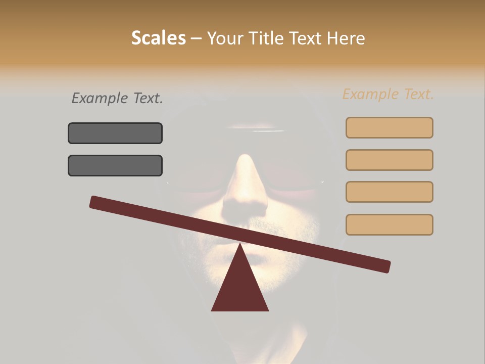 Closeup Studio Face PowerPoint Template