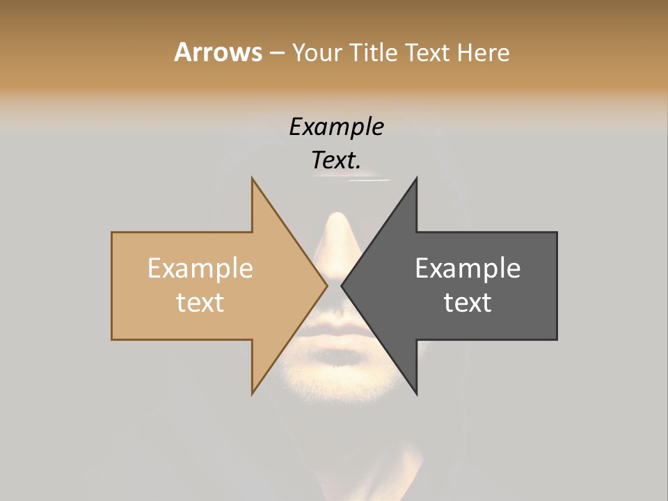 Closeup Studio Face PowerPoint Template