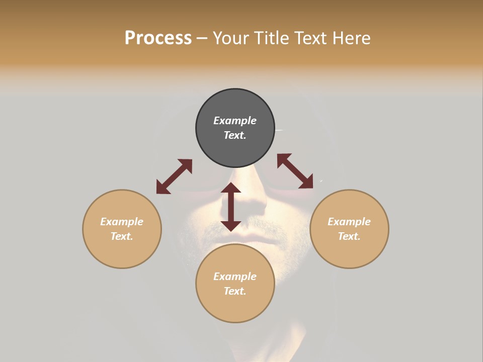 Closeup Studio Face PowerPoint Template