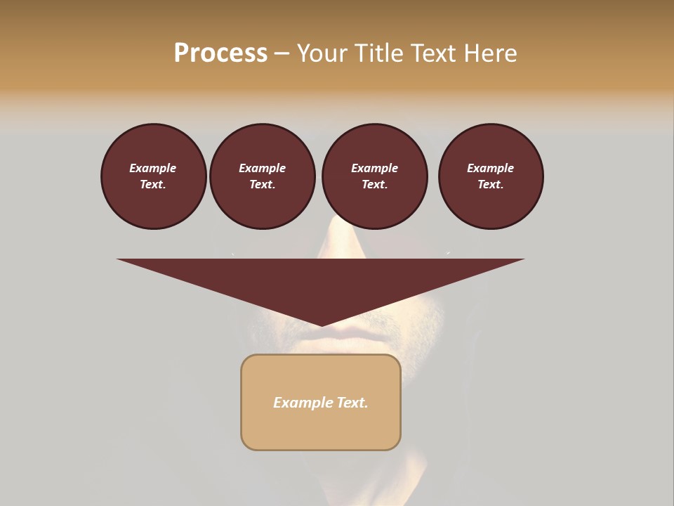 Closeup Studio Face PowerPoint Template