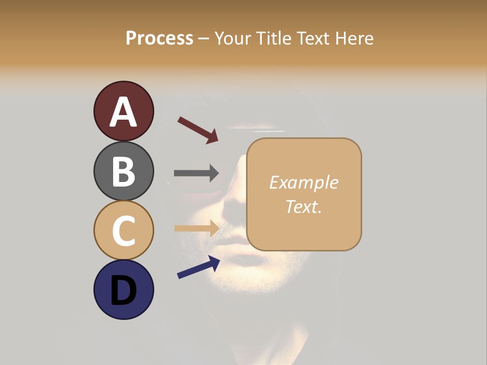 Closeup Studio Face PowerPoint Template