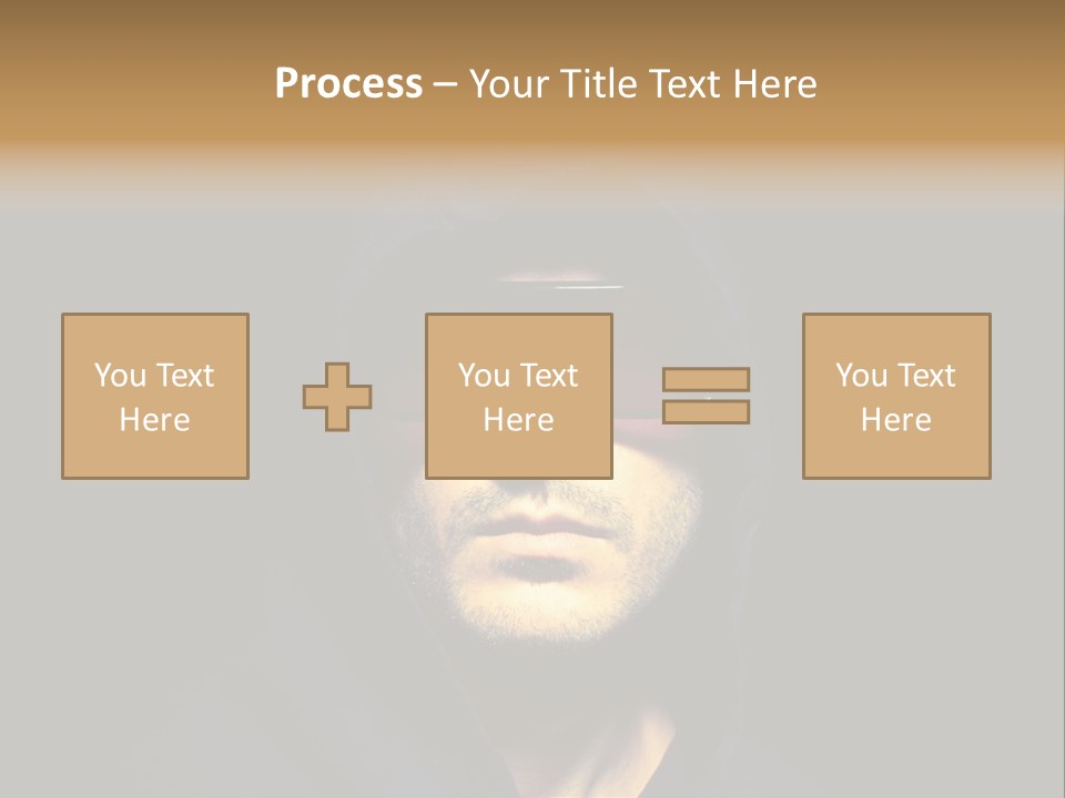 Closeup Studio Face PowerPoint Template