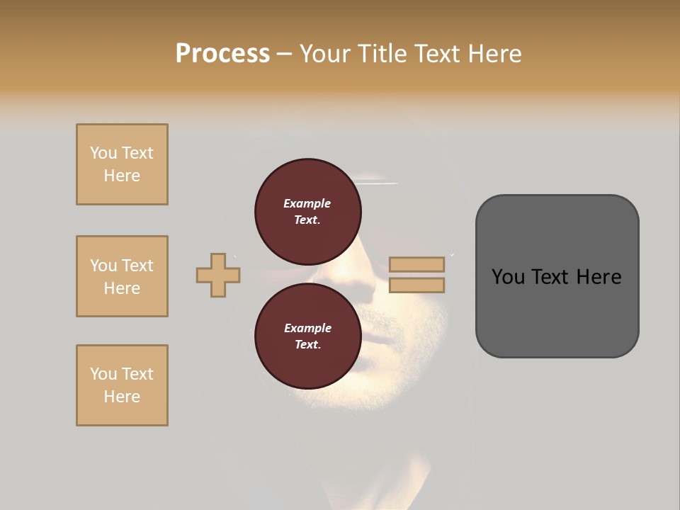 Closeup Studio Face PowerPoint Template