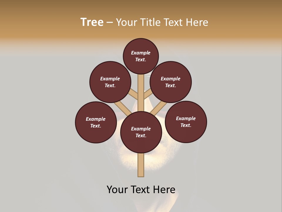 Closeup Studio Face PowerPoint Template