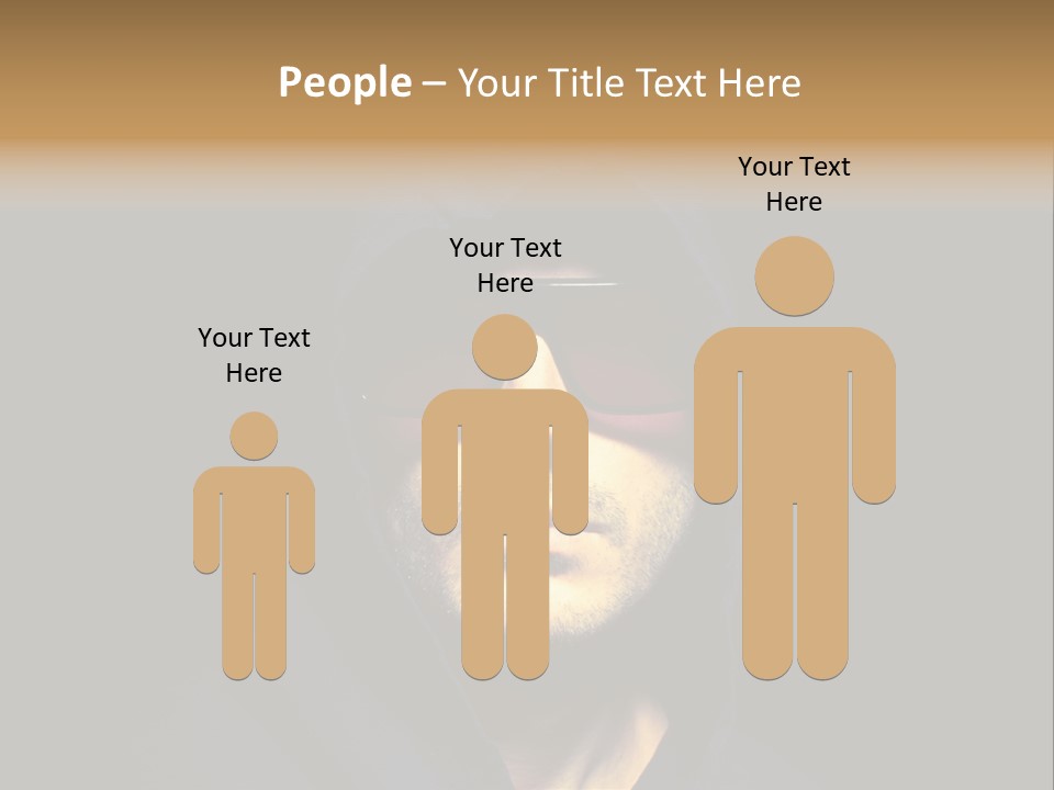 Closeup Studio Face PowerPoint Template