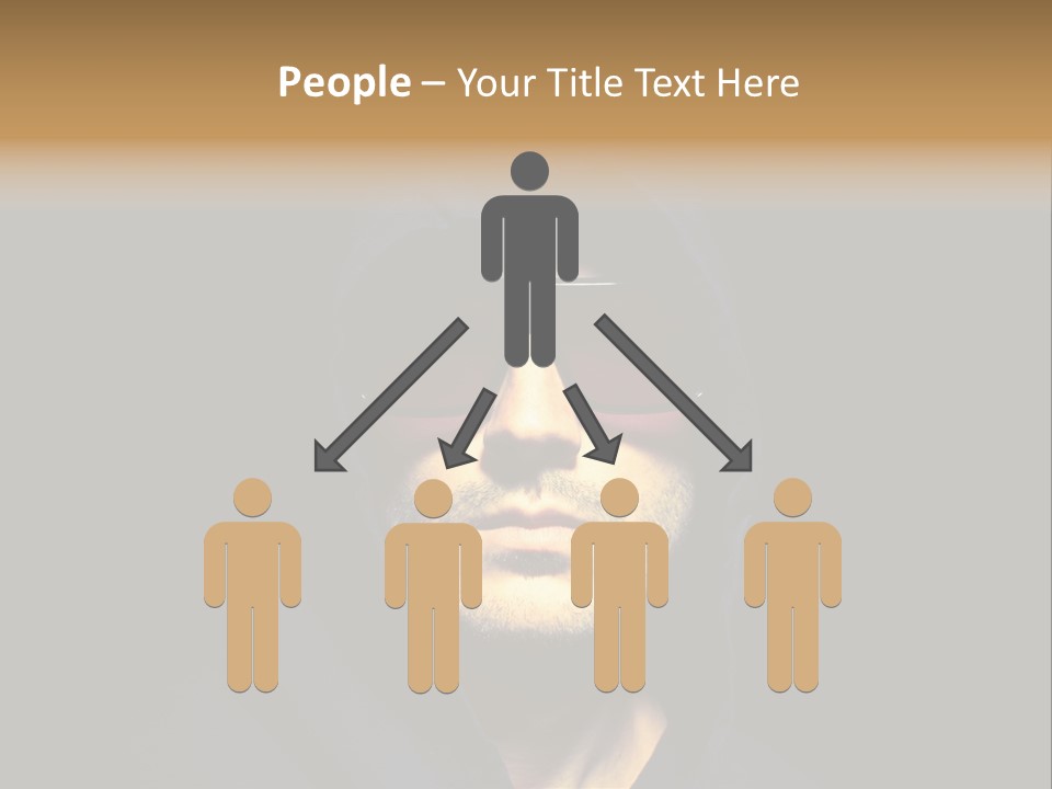 Closeup Studio Face PowerPoint Template