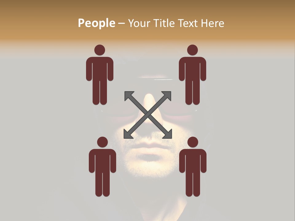 Closeup Studio Face PowerPoint Template