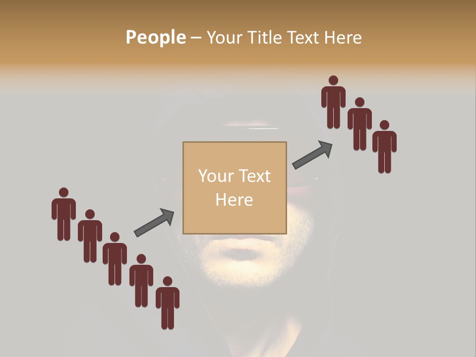 Closeup Studio Face PowerPoint Template