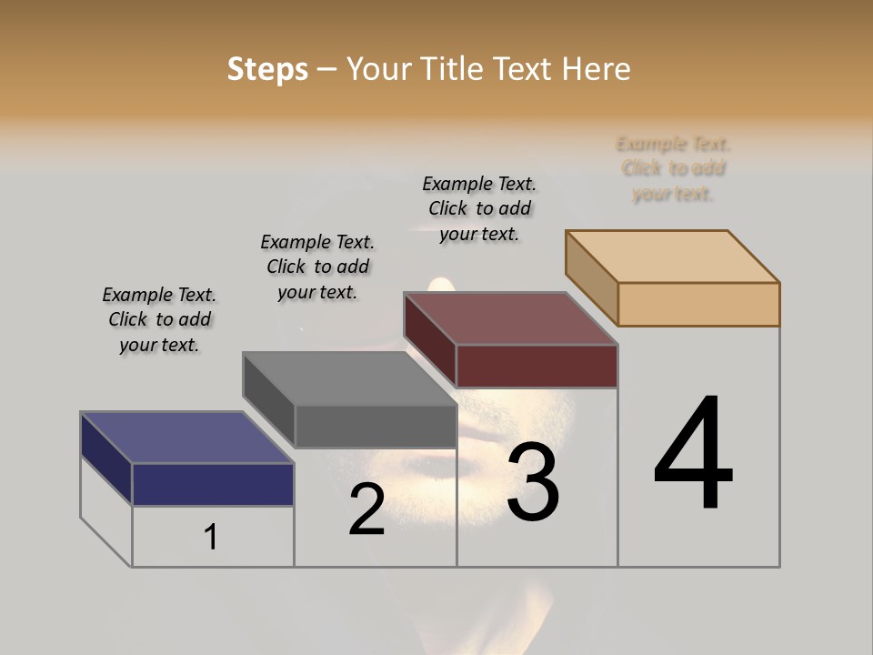 Closeup Studio Face PowerPoint Template